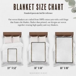 Flower Boy Album Cover Woven Tapestry Throw Blanket woven blanket info 2