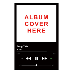 album cover rug template