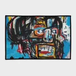 Basquiat Abstract Portrait Art Rug
