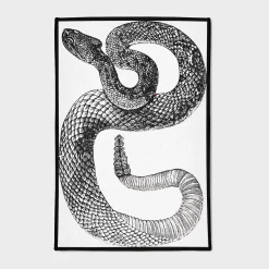 Custom Rug & Unique Design Home Decor - Dragon Rug Rattlesnake Area Rug