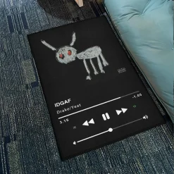 LDGAF Music Player Rug Idgaf drake rug s3 2