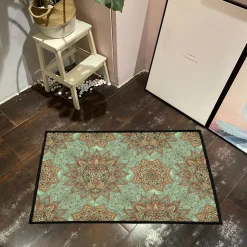 Intricate Mandala Floral Lion Pattern Rug Intricate Mandala Floral Lion Pattern rug 3