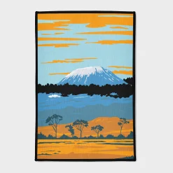 Kilimanjaro Mountain Art Rug
