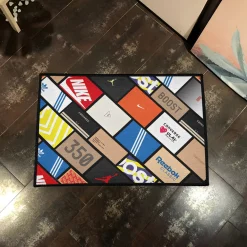 Sneakerhead Shoe Box Rug - Cool Bedroom Floor Carpet Room Decor Gift Sneakerhead shoe box rug s4 3