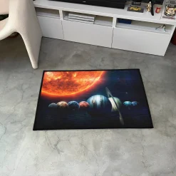 Solar System Planets with Sun in Space Rug Solar System Planets with Sun in Space rug 3