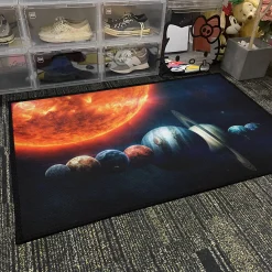 Solar System Planets with Sun in Space Rug Solar System Planets with Sun in Space rug 4