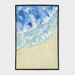 Waves and Sand Oil Art Rug