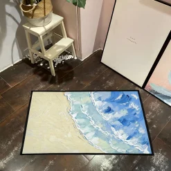 Waves and Sand Oil Art Rug Waves and Sand oil art rug 3