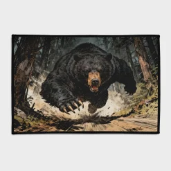 Black Bear Area Rug