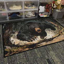 Black Bear Area Rug black bear rug 4