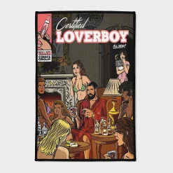 LOVERBOY Comic Poster Rug