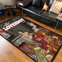 LOVERBOY Comic Poster Rug drake rug s1 2