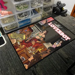 LOVERBOY Comic Poster Rug drake rug s1 3