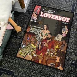 LOVERBOY Comic Poster Rug drake rug s1 4
