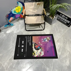 Flashing Lights Music Player Rug flashing lights kanye west rug s2 3