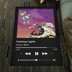 Flashing Lights Music Player Rug flashing lights kanye west rug s2 4