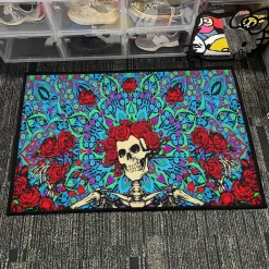 Skeleton and Roses Grateful Dead Rug grateful dead 1 rug h2 4