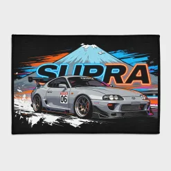 Custom Rug & Unique Design Home Decor - Dragon Rug JDM Supra Race Car Rug