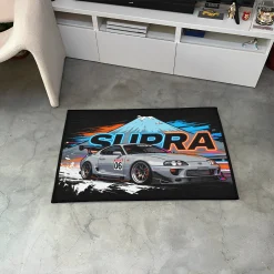 JDM Supra Race Car Rug jdm Supra MK4 rug h1 3