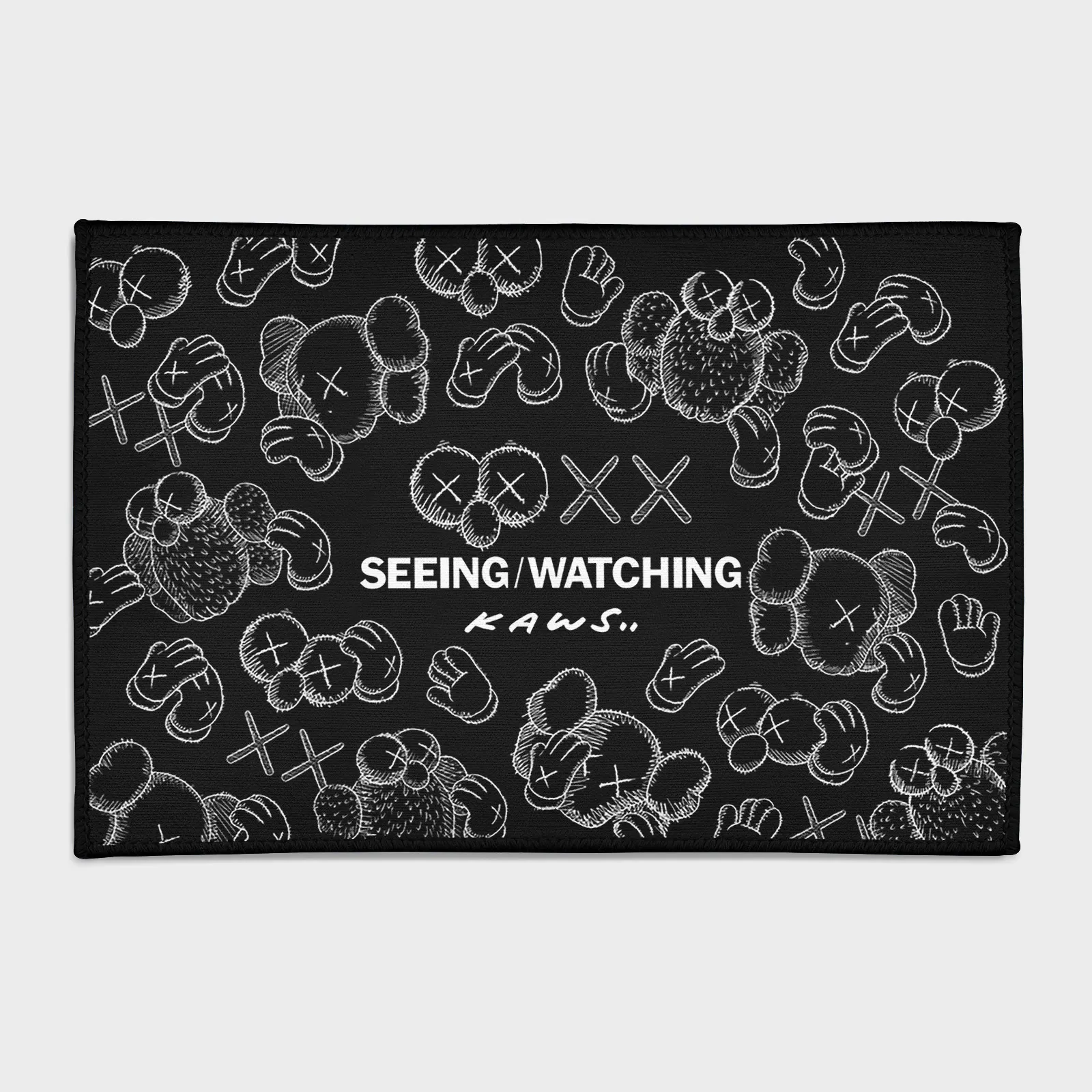 Black Kaws Area Rug Black Kaws Area Rug