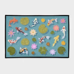 Koi Fish Pond Rug