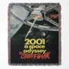 2001 Space Movie Poster Woven Tapestry Throw Blanket