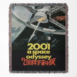 2001 Space Movie Poster Woven Tapestry Throw Blanket