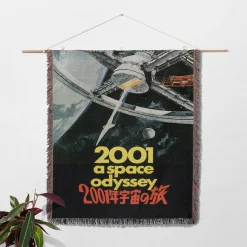 2001 Space Movie Poster Woven Tapestry Throw Blanket 2001 space woven tapestry throw blanket 2