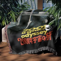 2001 Space Movie Poster Woven Tapestry Throw Blanket 2001 space woven tapestry throw blanket 3