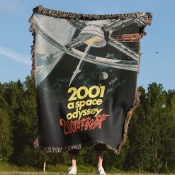 2001 Space Movie Poster Woven Tapestry Throw Blanket 2001 space woven tapestry throw blanket 4