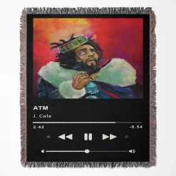 Atm Music Player Woven Tapestry Throw Blanket