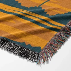 Kilimanjaro Landscape In Flat Design Style Woven Tapestry Throw Blanket Kilimanjaro Landscape in Flat Design Style woven tapestry throw blanket 6