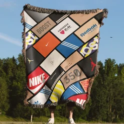 Sneakerhead Shoe Box Woven Tapestry Throw Blanket Sneakerhead shoe box woven tapestry throw blanket 4