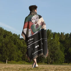 Beef Rap Music Player Woven Tapestry Throw Blanket beef rap MF Doom woven tapestry throw blanket 5