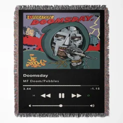 Doomsday Music Player Woven Tapestry Throw Blanket