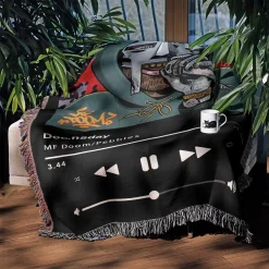Doomsday Music Player Woven Tapestry Throw Blanket doomsday MF Doom woven tapestry throw blanket 3