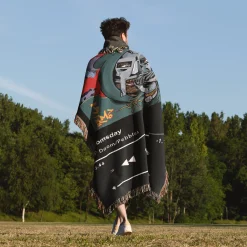 Doomsday Music Player Woven Tapestry Throw Blanket doomsday MF Doom woven tapestry throw blanket 5
