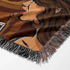 Loverboy Comic Poster Woven Tapestry Throw Blanket drake woven tapestry throw blanket 6