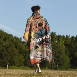 Blonded Album Poster Woven Tapestry Throw Blanket frank ocean woven tapestry throw blanket 5
