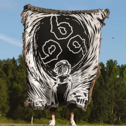 Lost In The Abyss Album Cover Woven Tapestry Throw Blanket juice wrld woven tapestry throw blanket 4