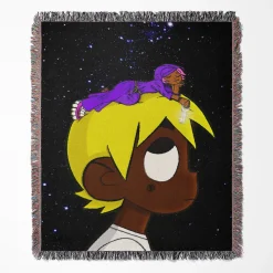 Comic This Way Album Cover Woven Tapestry Throw Blanket