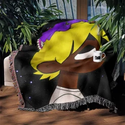 Comic This Way Album Cover Woven Tapestry Throw Blanket lil uzi vert woven tapestry throw blanket 3