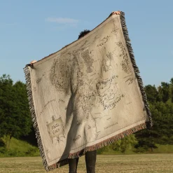 Lotr Map Woven Tapestry Throw Blanket lord of the ring map woven tapestry throw blanket 3