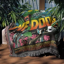 Doomsday Album Cover Hip Hop Woven Tapestry Throw Blanket mf doom 2 woven tapestry throw blanket 3