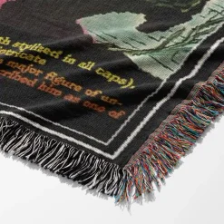 Doomsday Album Cover Hip Hop Woven Tapestry Throw Blanket mf doom 2 woven tapestry throw blanket 6