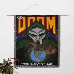 The Illest Villain Woven Tapestry Throw Blanket mf doom woven tapestry throw blanket 2