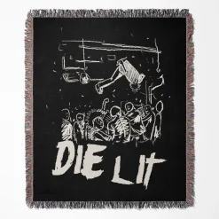 Die Lit Woven Tapestry Throw Blanket