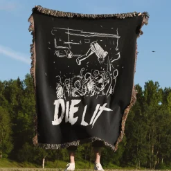 Die Lit Woven Tapestry Throw Blanket playboi carti woven tapestry throw blanket 4