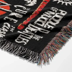 Cool Rock Band Logo Woven Tapestry Throw Blanket rock band 2 woven tapestry throw blanket 6