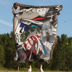 sneakerhead woven tapestry throw blanket 4